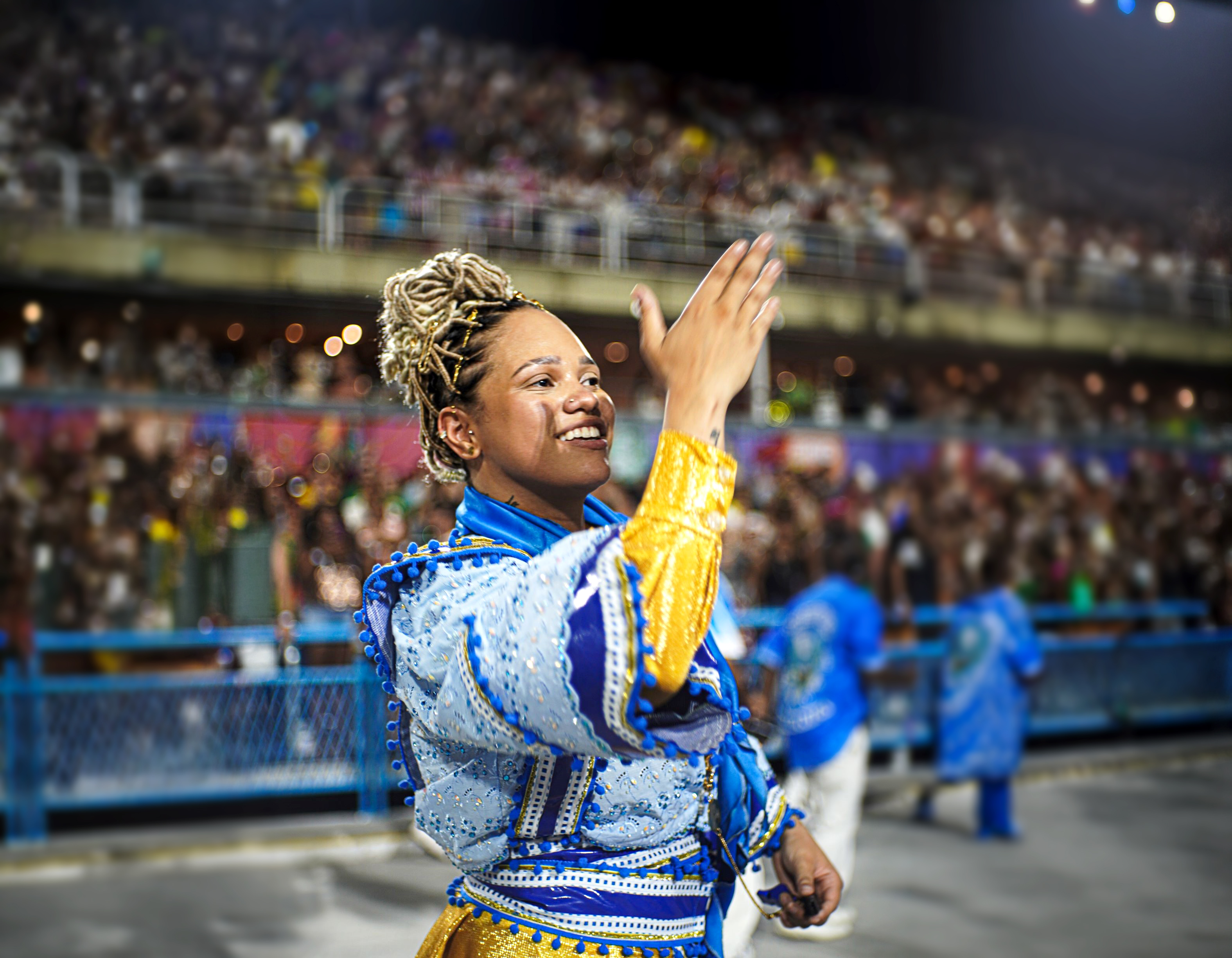 Laísa Lima é a primeira mestra de bateria de escola de samba do Rio de Janeiro Foto divulgação