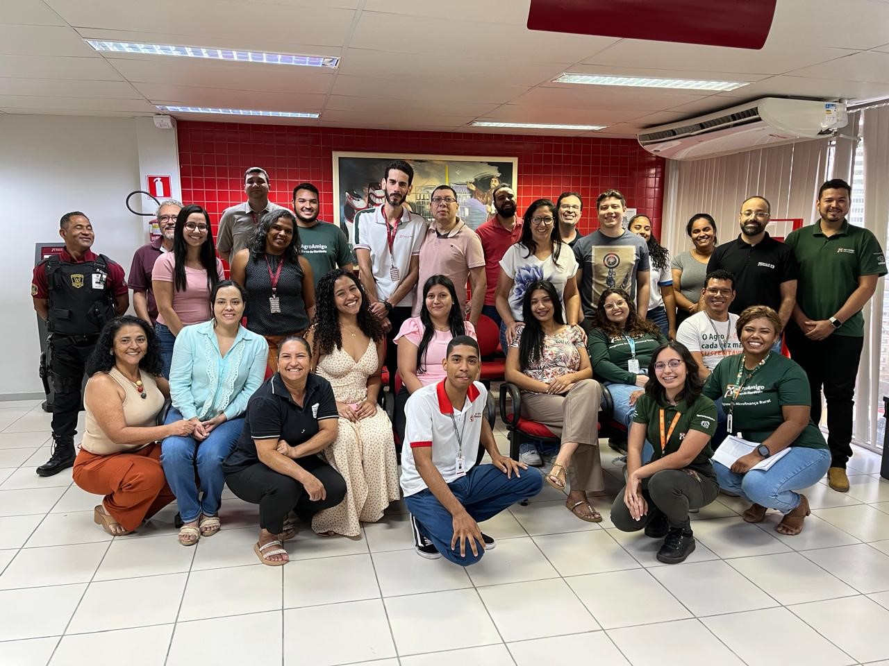Equipe da agência do Banco do Nordeste em Pirapora.