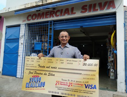 Parceria entre Banco do Nordeste e Visa contempla quatro clientes com prêmios de R$ 30 mil