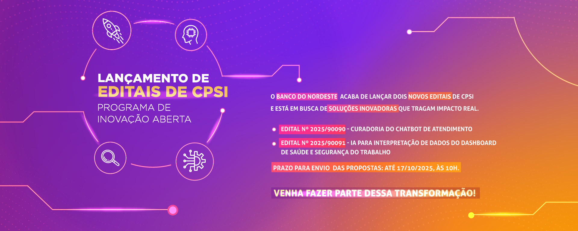 Clique aqui e venha fazer parte dessa transformação.