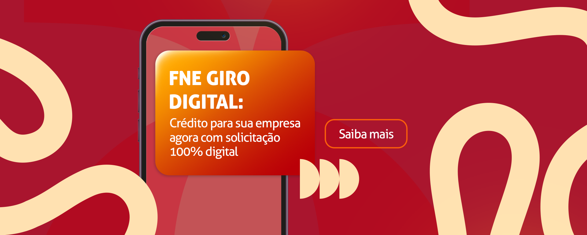 FNE Giro Digital: Crédito para sua empresa agora com solicitação 100% digital. Clique e saiba mais.